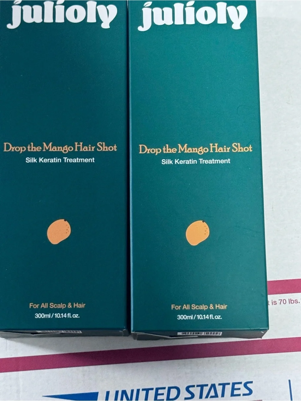 Julioly Drop the Mango Hair Shot - Teal Silk Keratin Treatment